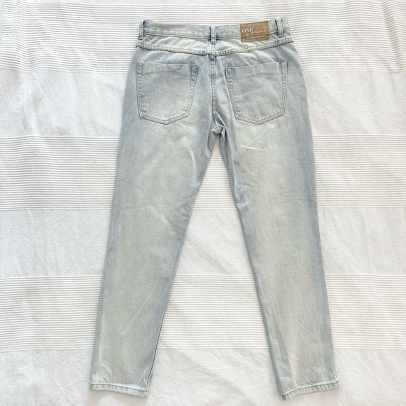 One Teaspoon Awesome Baggies Relaxed Distressed Tapered Rolled Jeans - Picture 13 of 16